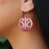 Earrings Red Tint, Mangopare