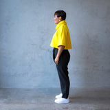 Linen Wrap Pant, black - Matariki