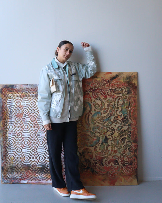 1. Tāwharau Collection vIII _ Aroha JACKET - Green #146