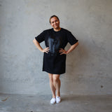 Tee Dress, Black - Hineraumati