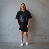 Tee Dress, Black - Hineraumati