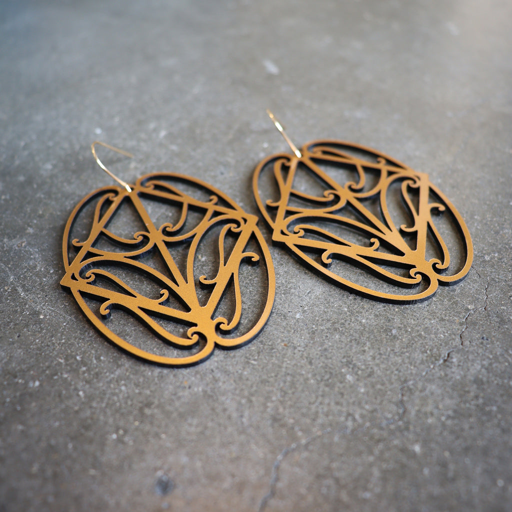 Earrings Copper, Manawa