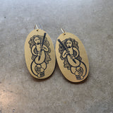 Earrings Gold, Mana Motuhake wahine