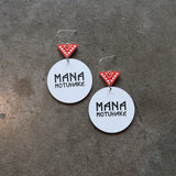 Earrings white, Mana Motuhake IV