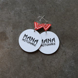 Earrings white, Mana Motuhake IV