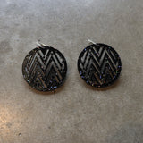 Earrings Black Glitter, Mana