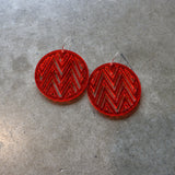 Earrings Red Glitter, Mana