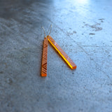 Earrings Orange, Tāniko II