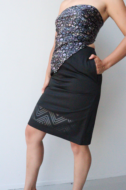 Panekoti (skirt), Black - Tāniko