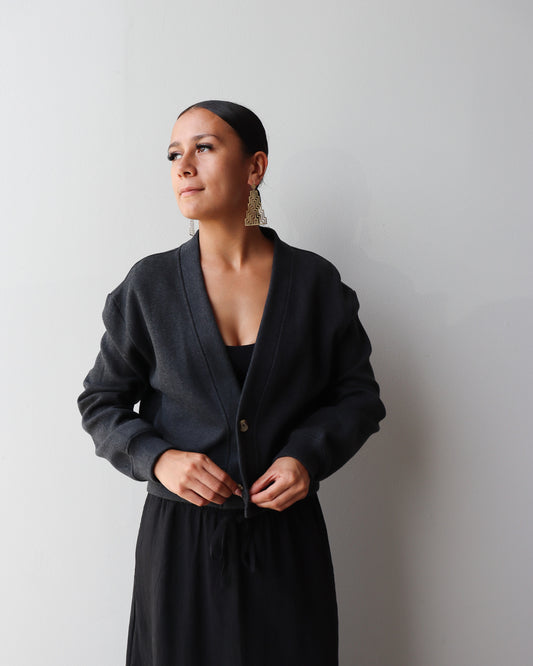 Poraka (Cardigan), grey - Hautūtanga