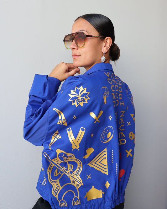 1. Tāwharau Collection Vol. VII_ Tino JACKET - Blue #254