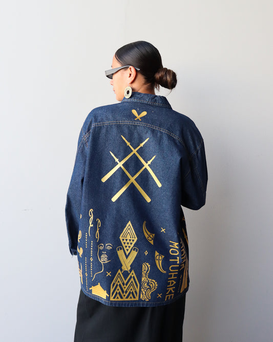 1. Tāwharau Collection Vol. VII_ Tino JACKET - Dark Denim #257
