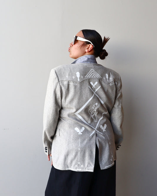 1. Tāwharau Collection Vol. VII_ Tino BLAZER - Grey #252