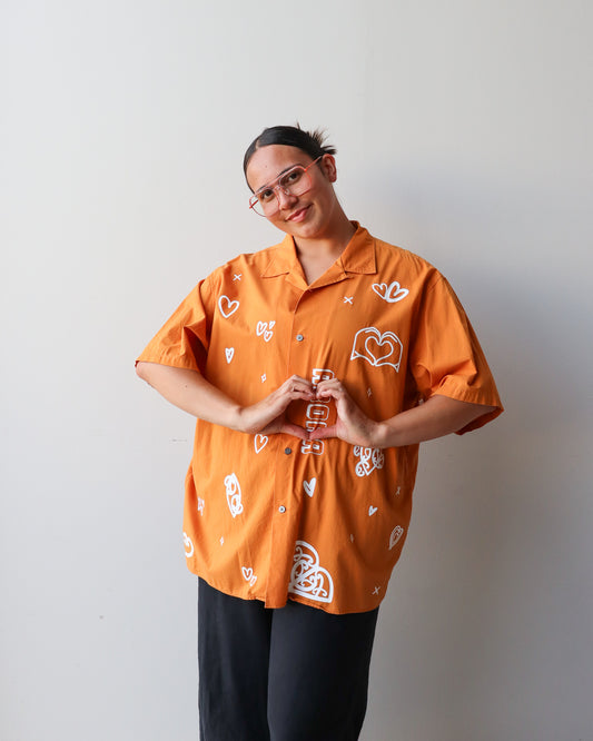 1. Tāwharau Collection Vol. VII_ Aroha SHIRT - Orange #271