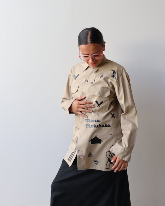1. Tāwharau Collection Vol. VII_ Tino SHIRT - Tan #250