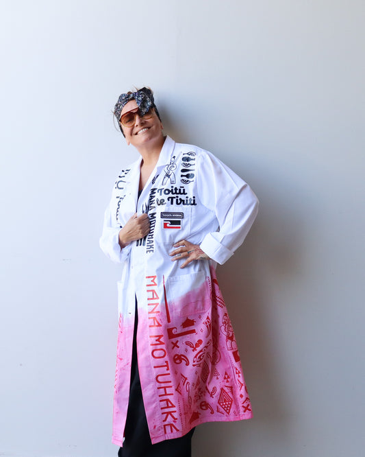 1. Tāwharau Collection Vol. VII_ Tino JACKET - White #258