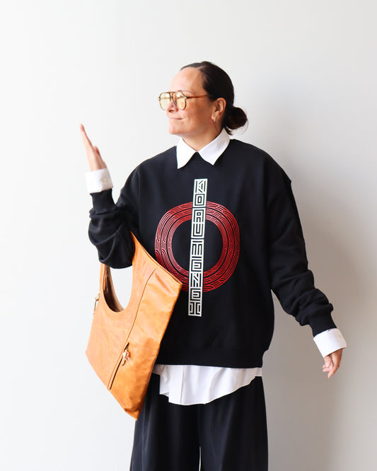 1. Crewneck, Black - Ko Au Tēnei