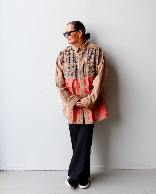 1. Tāwharau Collection Vol. II_ Ko Au Tēnei SHIRT - Brown #299