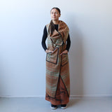 Cape (Straight Edge), Brown swatch - Ngutu Kākā