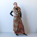 Cape (Straight Edge), Brown swatch - Ngutu Kākā