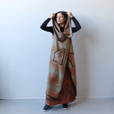 Cape (Straight Edge), Brown swatch - Ngutu Kākā