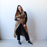 Cape (Straight Edge), Brown swatch - Ngutu Kākā