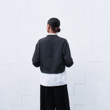 Crop Cardigan, grey - Ngutu Kākā