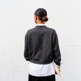 Crop Cardigan, grey - Ngutu Kākā