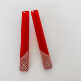 Earrings Red, Taki Tahi Long