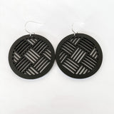 Earrings Black, Taki Tahi Circle