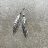 Earrings Silver, Taki Rua Leaf