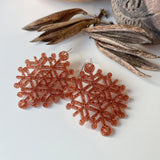 Earrings Copper Glitter, Hinetakurua - Takurua Whareana